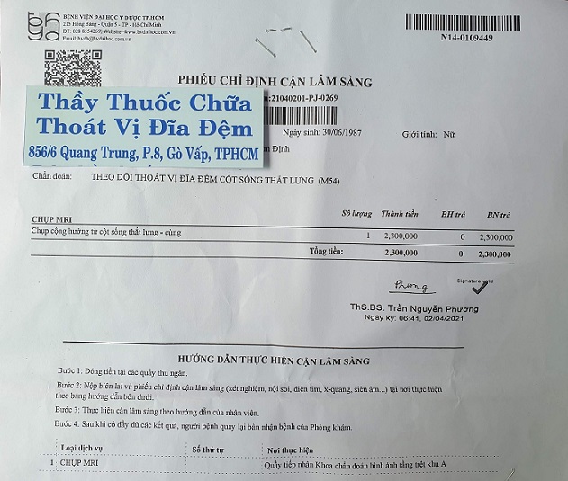 Bảng giá chụp cộng hưởng từ bệnh viện Đại học Y